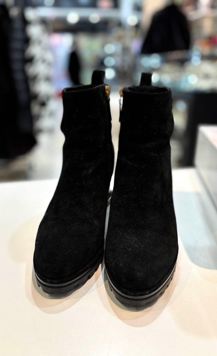 TORY BURCH SUEDE WEDGE BOOTIES