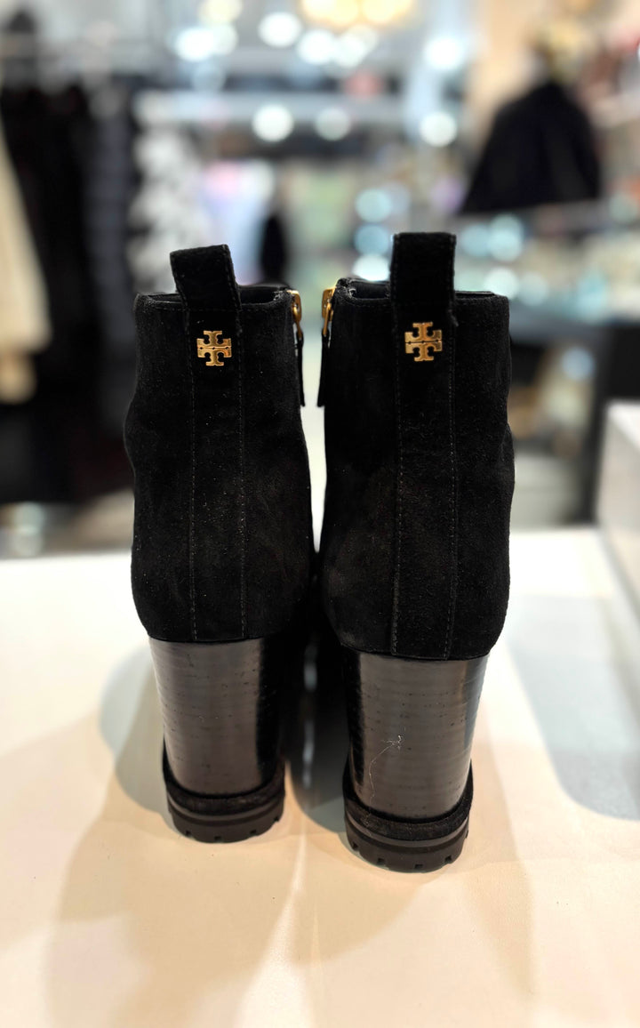 TORY BURCH SUEDE WEDGE BOOTIES
