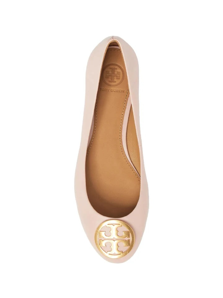 TORY BURCH PINK LEATHER BALLET FLATS