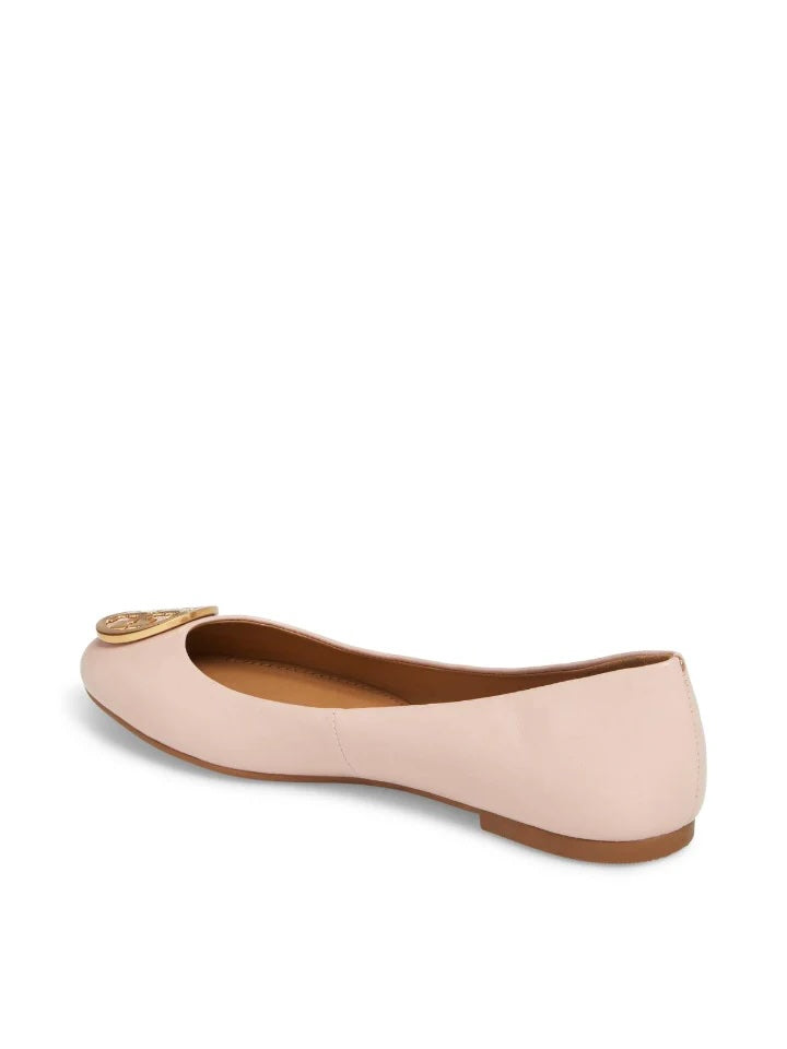 TORY BURCH PINK LEATHER BALLET FLATS