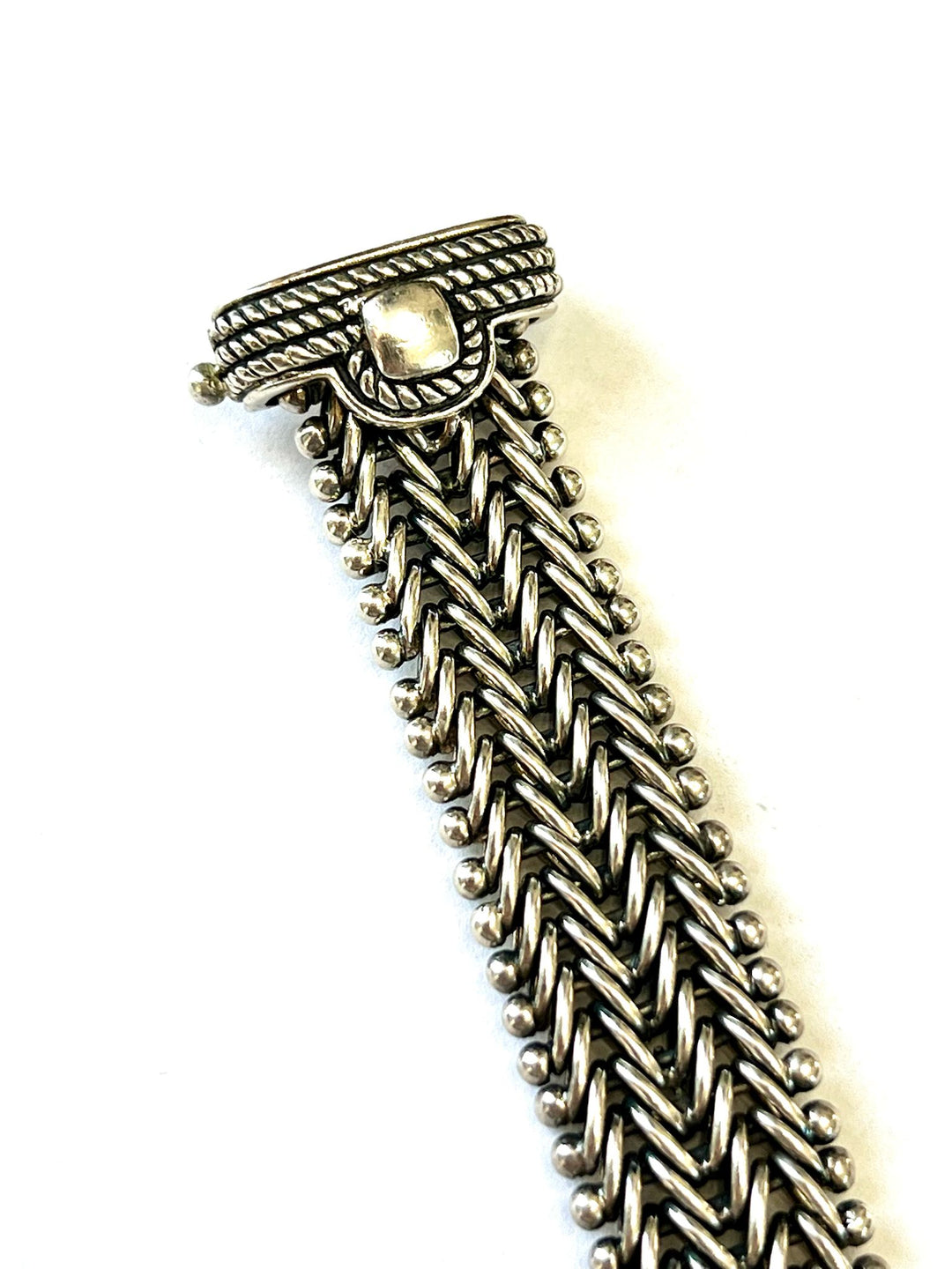 TOWN &amp; COUNTRY 14K GOLD STERLING SILVER DIAMOND BRACELET