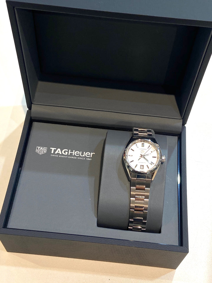 TAG HEUER CARRERA MOTHER OF PEARL 29MM LADIES WATCH