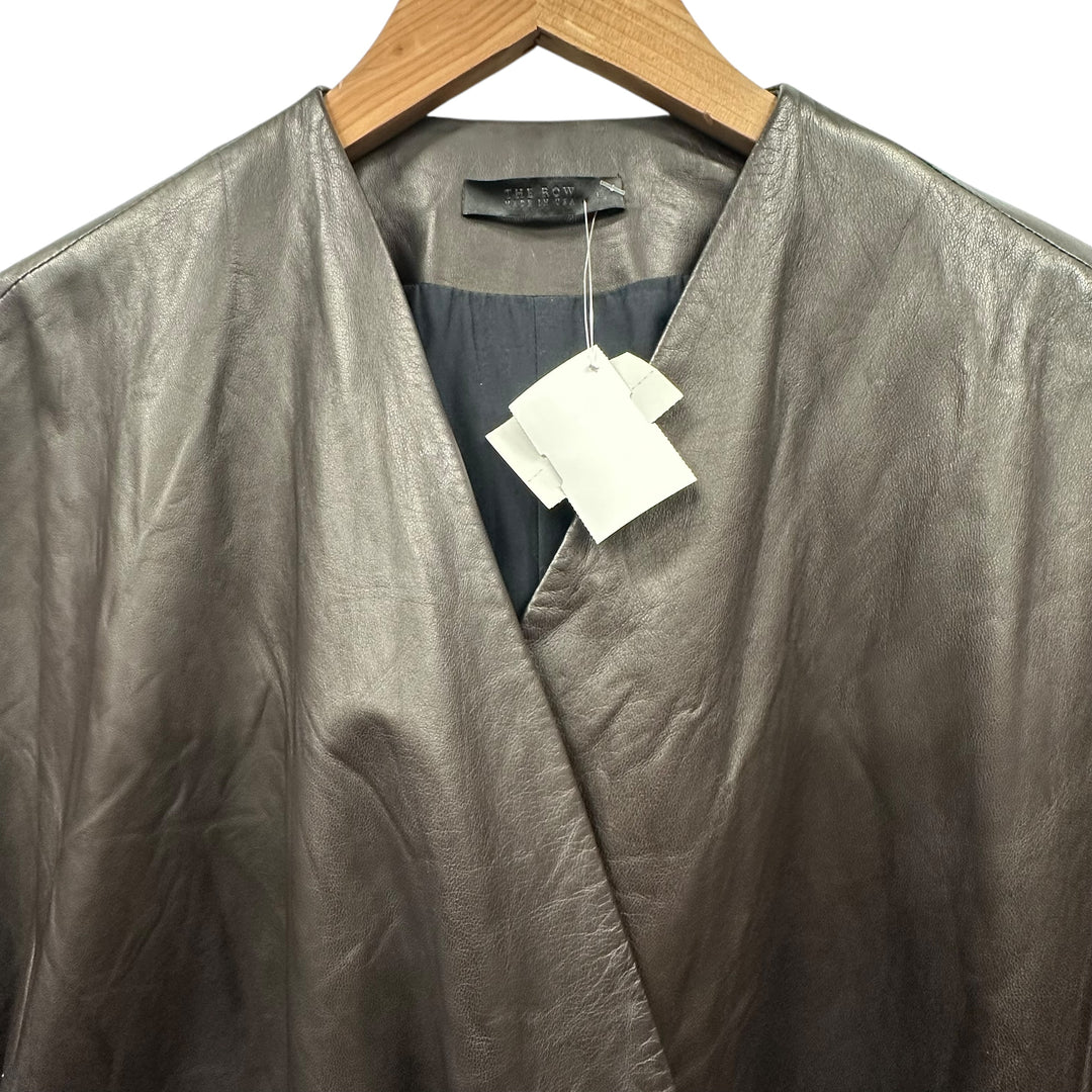 THE ROW LEATHER LEATHER WRAP LEATHER DRESS
