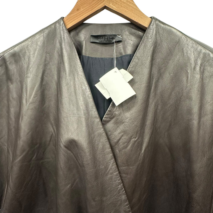 THE ROW LEATHER LEATHER WRAP LEATHER DRESS