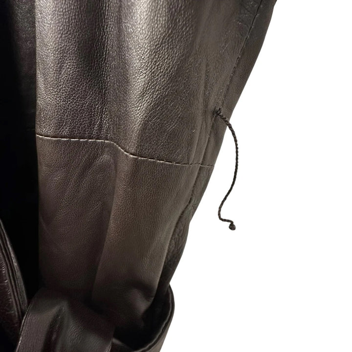 THE ROW LEATHER LEATHER WRAP LEATHER DRESS