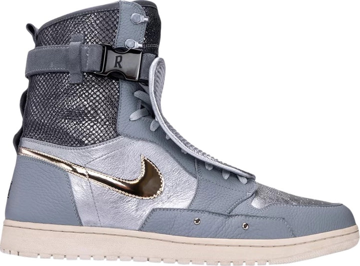 THE SHOE SURGEON X ANTHONY DAVIS X RUFFLES X JORDAN 1 ARMORED RIDGETOP SNEAKERS