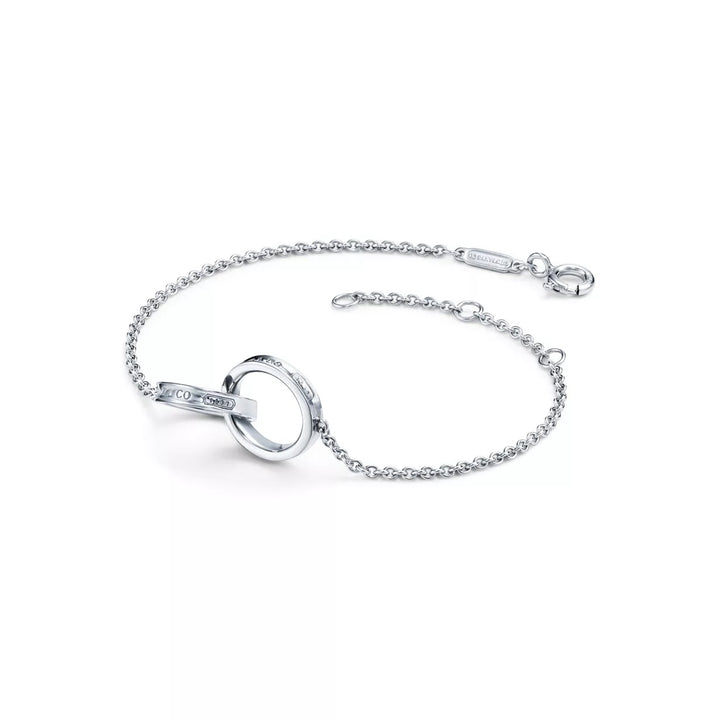 TIFFANY &amp; CO. 1837® INTERLOCKING CIRCLES STERLING SILVER CHAIN BRACELET