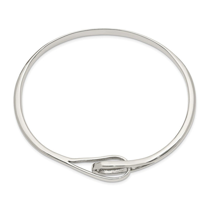 TIFFANY &amp; CO. STERLING SILVER 925 DOUBLE LOOP BANGLE BRACELET