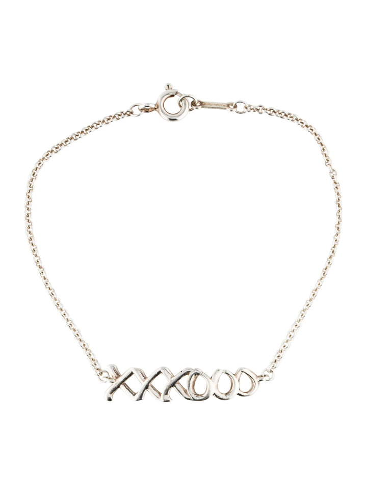 TIFFANY &amp; CO. PALOMA PICASSO® GRAFFITI XXXOOO STERLING SILVER BRACELET