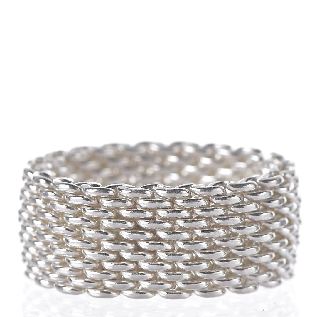 TIFFANY &amp; CO. SOMERSET MESH WEAVE RING