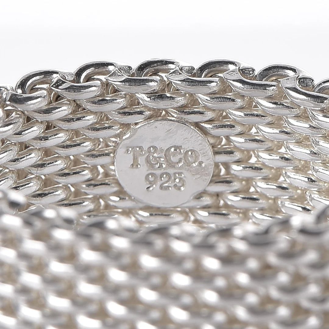 TIFFANY &amp; CO. SOMERSET MESH WEAVE RING