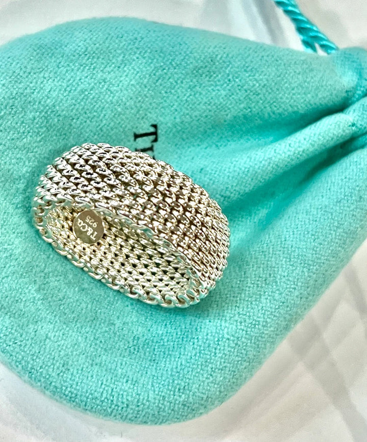 TIFFANY &amp; CO. SOMERSET MESH WEAVE RING
