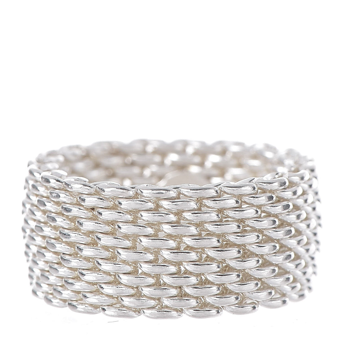 TIFFANY &amp; CO. SOMERSET MESH WEAVE RING