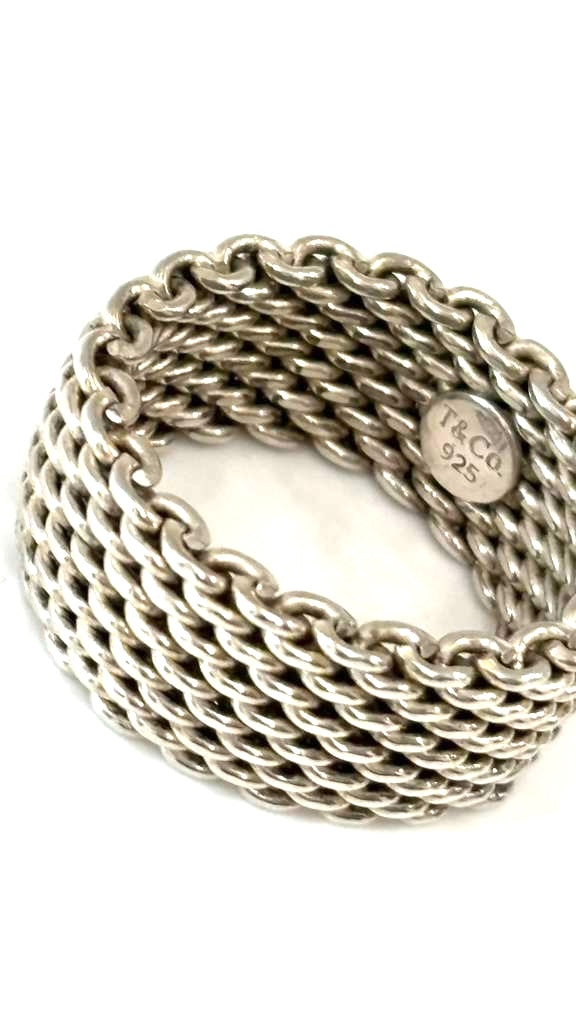TIFFANY &amp; CO. SOMERSET MESH WEAVE RING