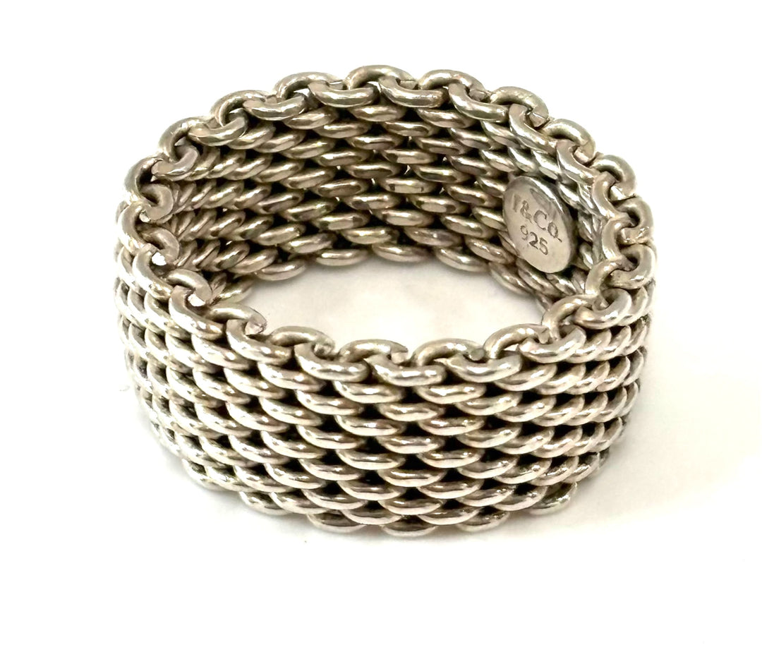TIFFANY &amp; CO. SOMERSET MESH WEAVE RING