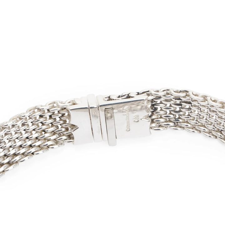 TIFFANY &amp; CO. SOMERSET MASH 925 STERLING SILVER NECKLACE