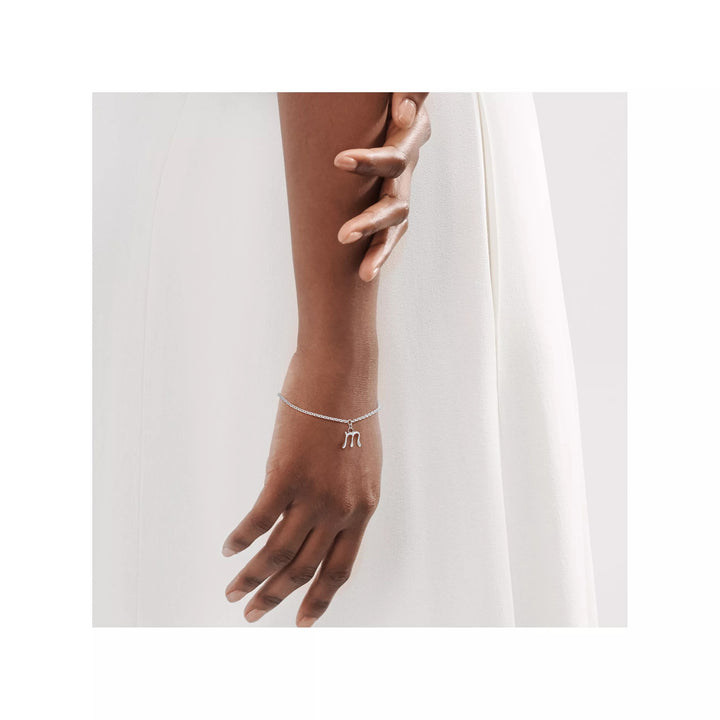 TIFFANY &amp; CO. ELSA PERETTI® STERLING SILVER "M" ALPHABET PENDANT BRACELET