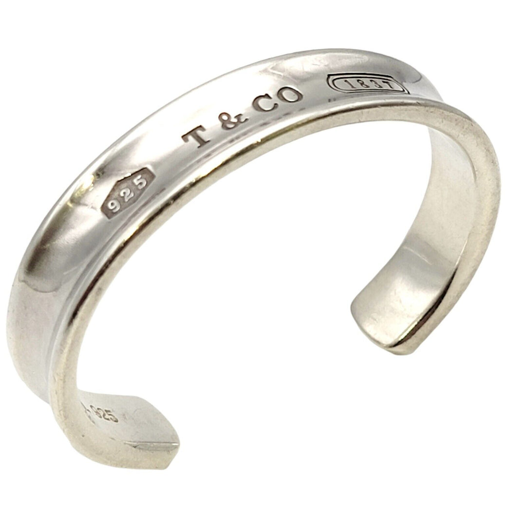 TIFFANY &amp; CO. STERLING SILVER 1837 CUFF BRACELET