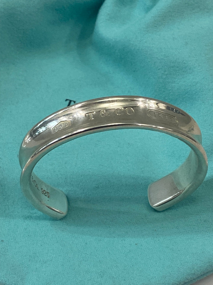 TIFFANY &amp; CO. STERLING SILVER 1837 CUFF BRACELET