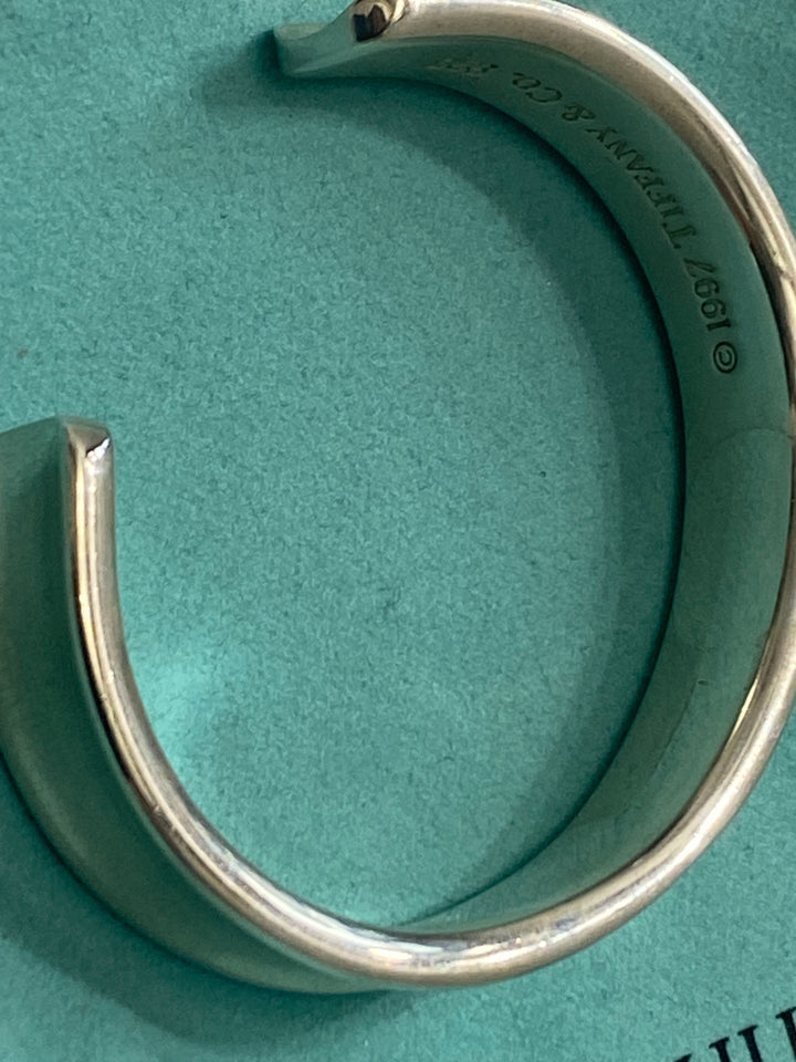 TIFFANY &amp; CO. STERLING SILVER 1837 CUFF BRACELET