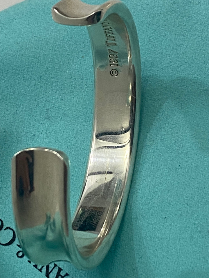 TIFFANY &amp; CO. STERLING SILVER 1837 CUFF BRACELET