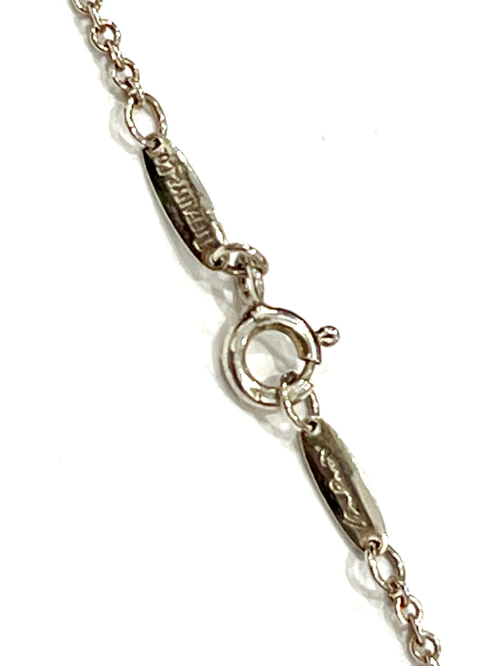 TIFFANY &amp; CO. ELSA PERETTI LARGE OPEN HEART STERLING SILVER NECKLACE