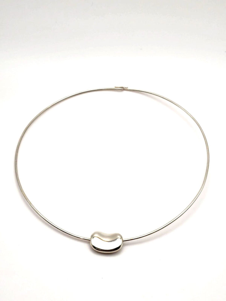 TIFFANY &amp; CO ELSA PERETTI BEAN SLIDE COLLAR NECKLACE
