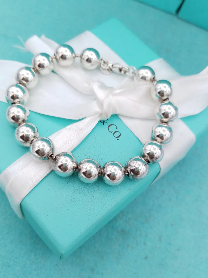 TIFFANY &amp; CO. HARDWEAR BALL STERLING SILVER BRACELET