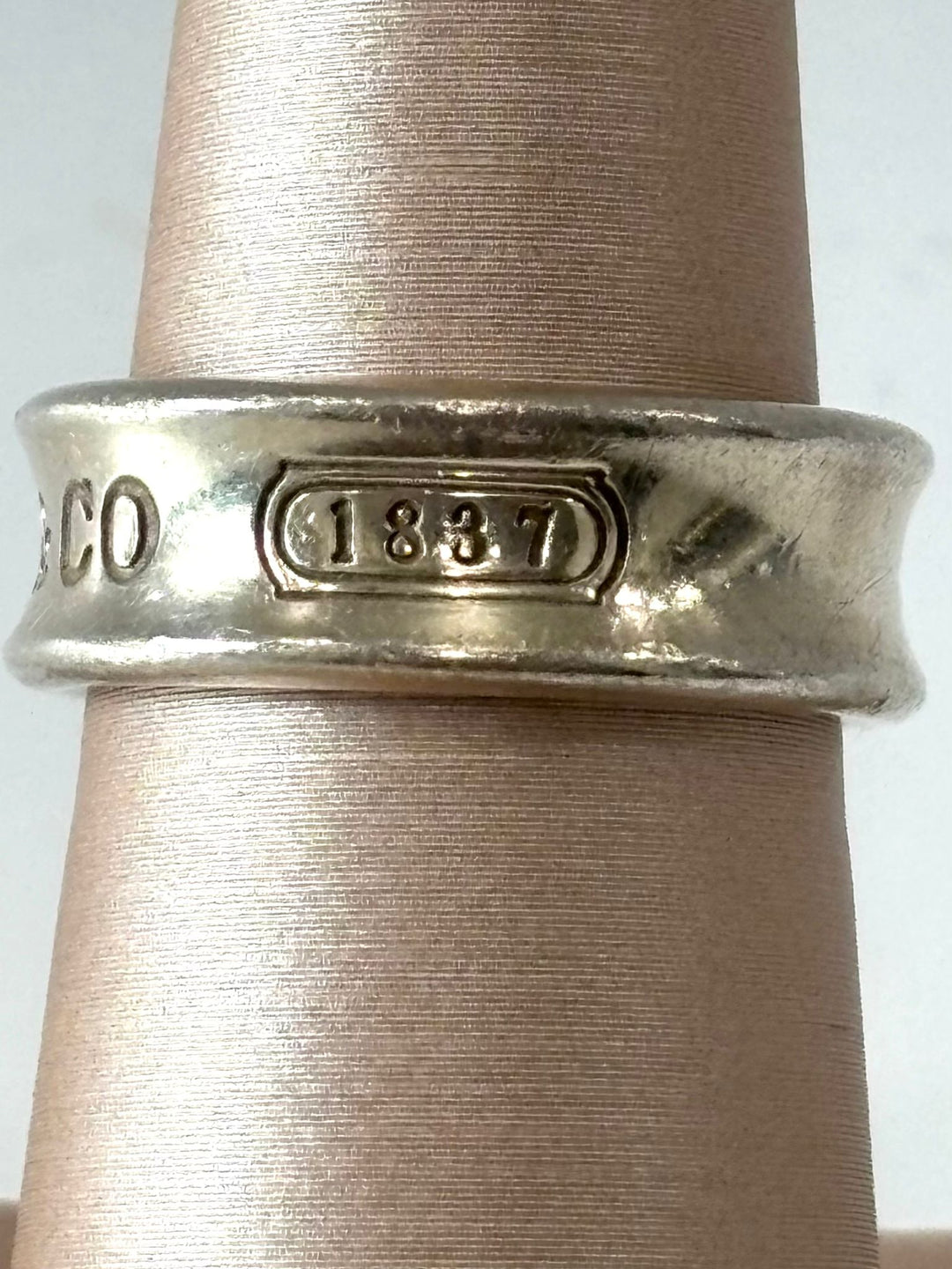TIFFANY &amp; CO. 1837 STERLING SILVER RING