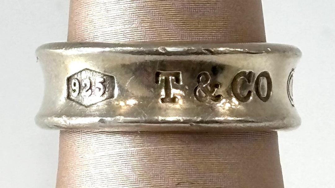 TIFFANY &amp; CO. 1837 STERLING SILVER RING
