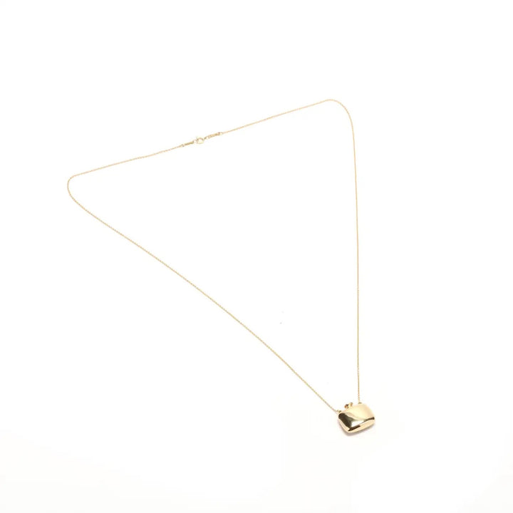 TIFFANY &amp; CO. ELSA PERETTI 18K GOLD SQUARE BOTTLE PENDANT NECKLACE