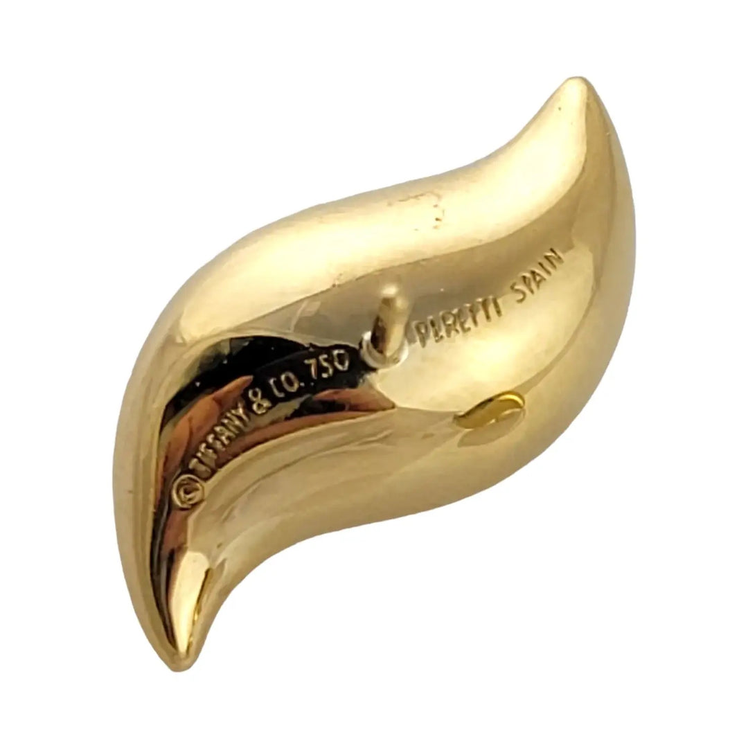 TIFFANY &amp; CO. ELSA PERETTI 18K GOLD FEATHER