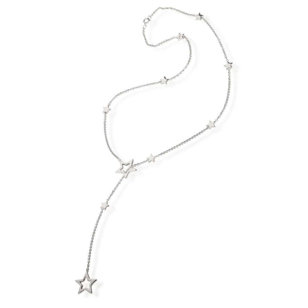 TIFFANY &amp; CO. STERLING SILVER STAR LARIAT NECKLACE