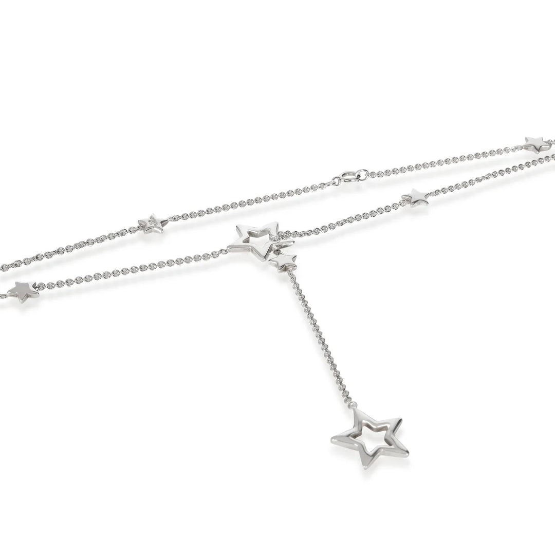 TIFFANY &amp; CO. STERLING SILVER STAR LARIAT NECKLACE