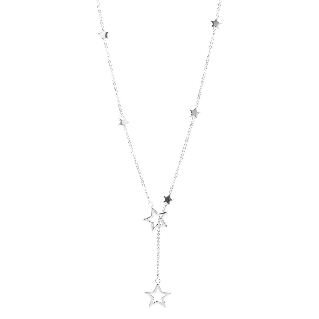 TIFFANY &amp; CO. STERLING SILVER STAR LARIAT NECKLACE
