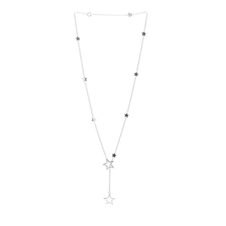 TIFFANY &amp; CO. STERLING SILVER STAR LARIAT NECKLACE