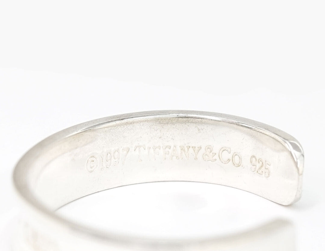 TIFFANY &amp; CO. STERLING SILVER 1837 CUFF BRACELET
