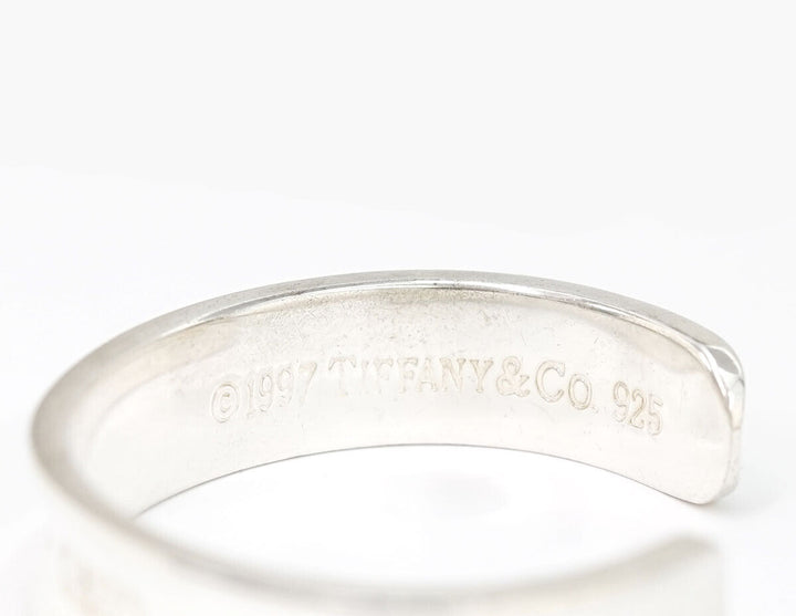 TIFFANY &amp; CO. STERLING SILVER 1837 CUFF BRACELET