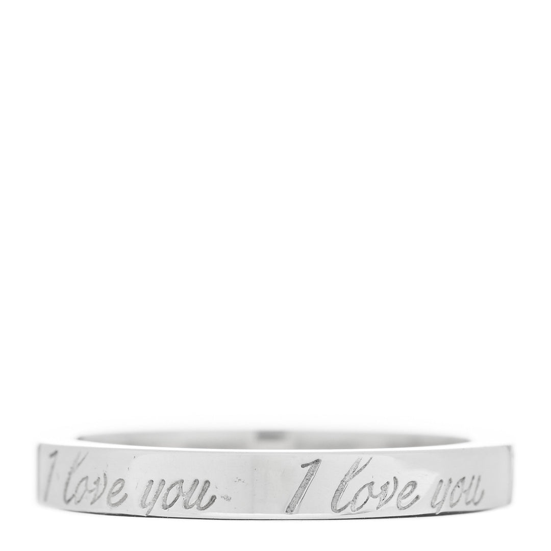 TIFFANY & CO. STERLING SILVER I LOVE YOU RING BAND – Caroline's