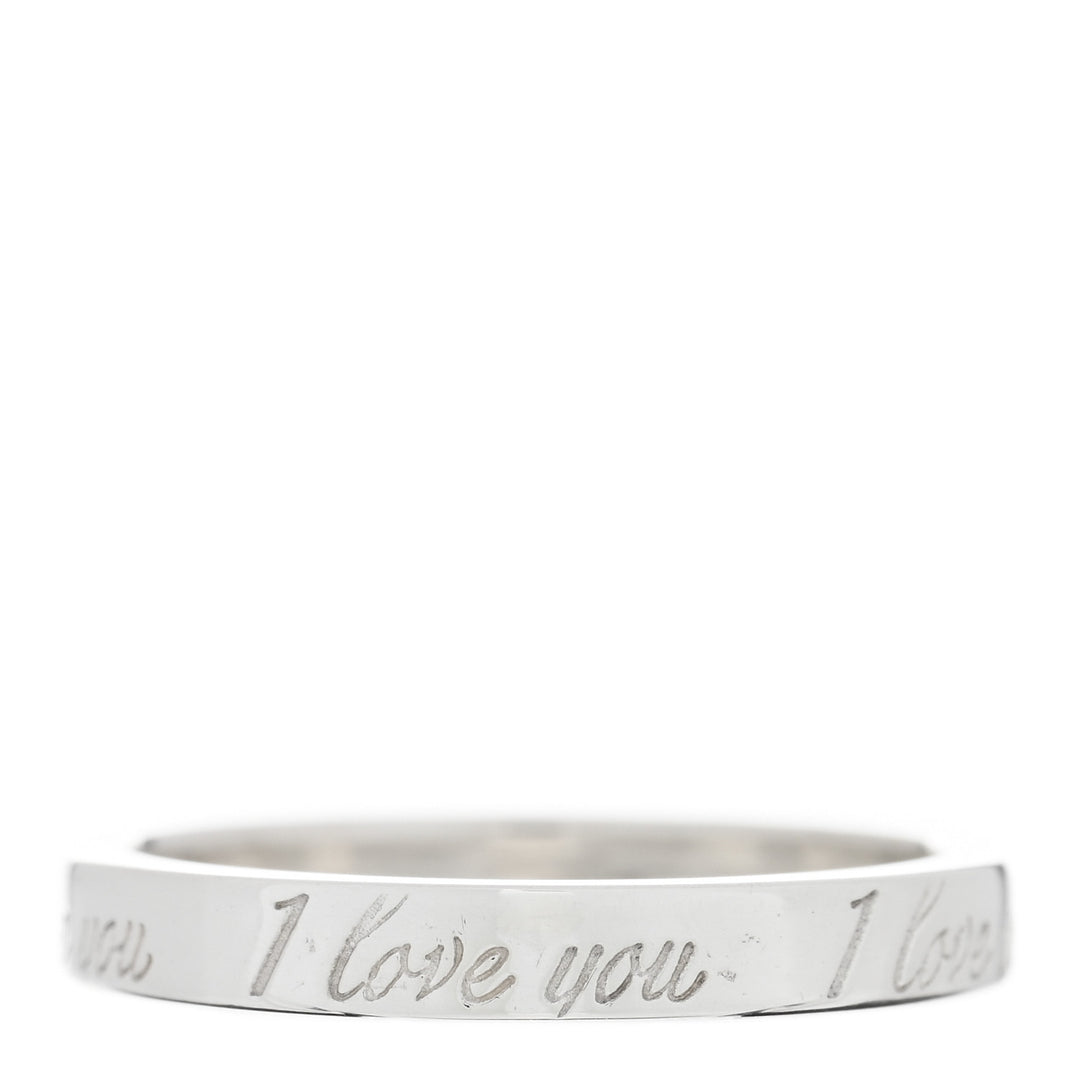 TIFFANY & CO. STERLING SILVER I LOVE YOU RING BAND – Caroline's TIFFANY & CO. STERLING SILVER I LOVE YOU RING BAND – Caroline's
