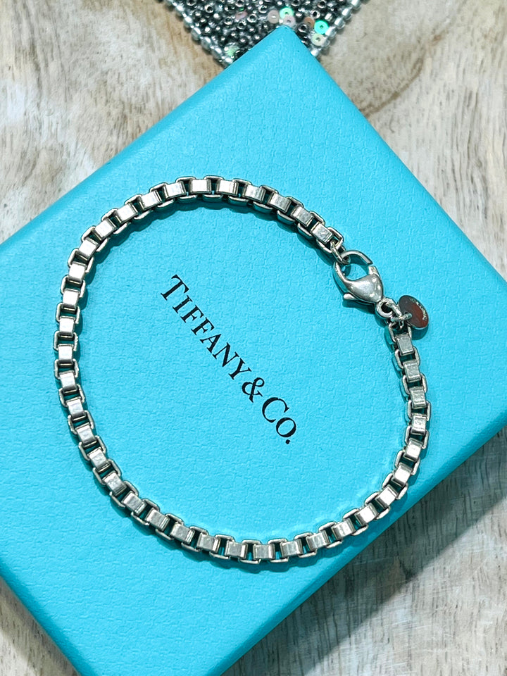 TIFFANY &amp; CO. VENETIAN LINK STERLING SILVER BRACELET