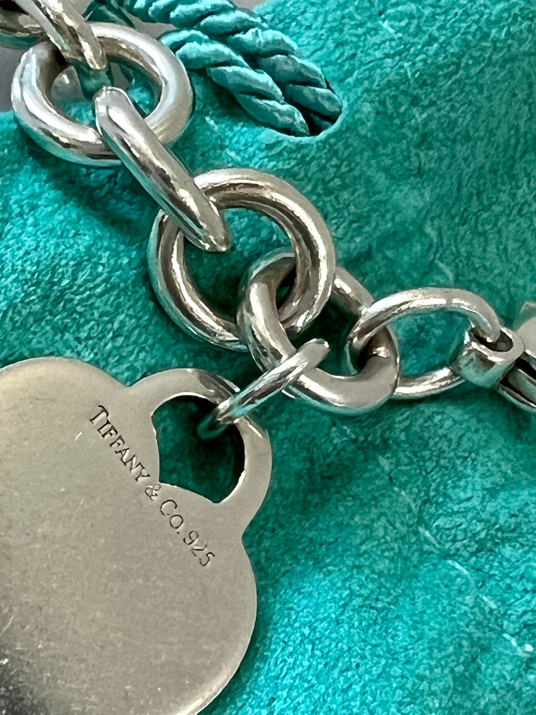 TIFFANY &amp; CO. STERLING SILVER HEART TAG BRACELET