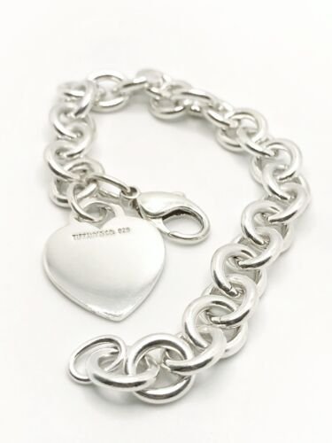 TIFFANY &amp; CO. STERLING SILVER HEART TAG BRACELET