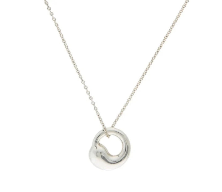 TIFFANY &amp; CO ETERNAL CIRCLE ELSA PERETTI STERLING SILVER NECKLACE