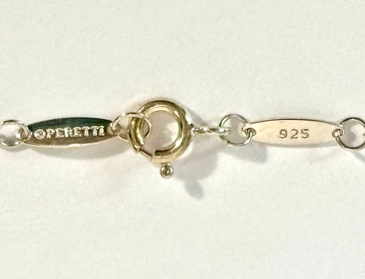 TIFFANY &amp; CO ETERNAL CIRCLE ELSA PERETTI STERLING SILVER NECKLACE