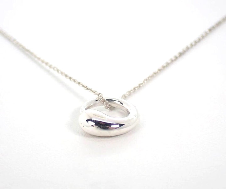 TIFFANY &amp; CO ETERNAL CIRCLE ELSA PERETTI STERLING SILVER NECKLACE