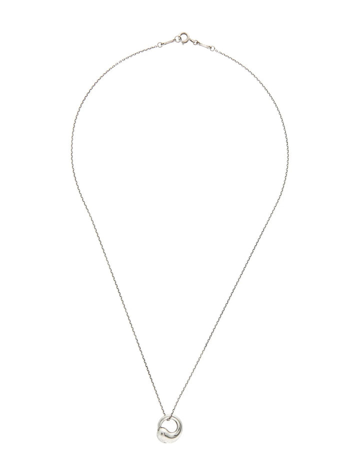 TIFFANY &amp; CO ETERNAL CIRCLE ELSA PERETTI STERLING SILVER NECKLACE