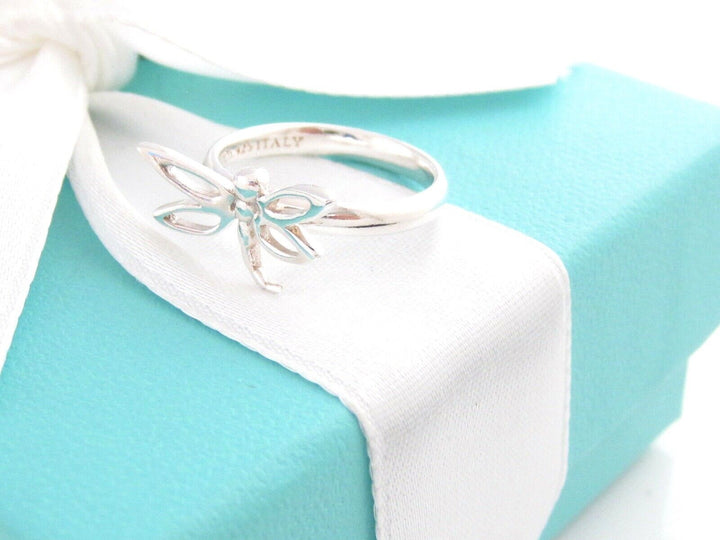TIFFANY &amp; CO. STERLING SILVER DRAGONFLY RING