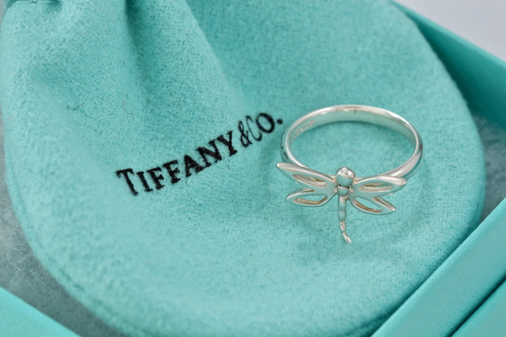 TIFFANY &amp; CO. STERLING SILVER DRAGONFLY RING