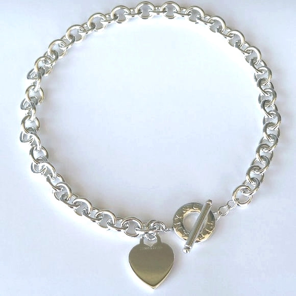 TIFFANY &amp; CO. HEART TAG TOGGLE NECKLACE